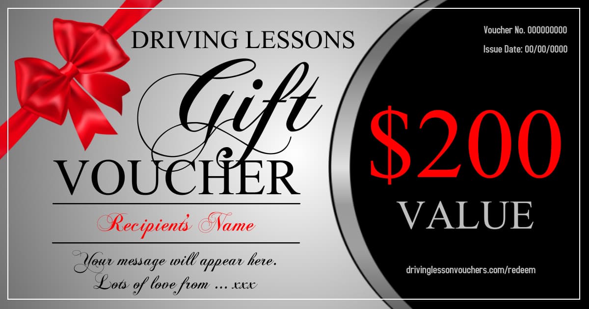 Driving Lesson Gift Voucher AU