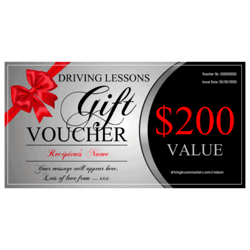 Personalized Driving Lesson Gift Vouchers | Can be Redeemed by Any Driving Instructor*