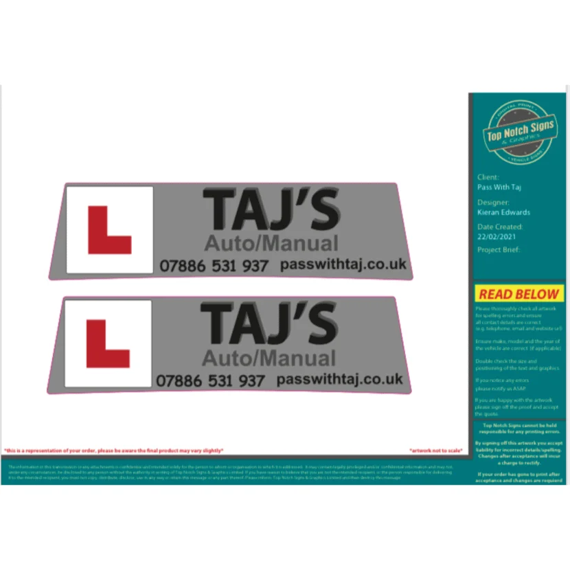 Pass with Taj lesson gift vouchers
